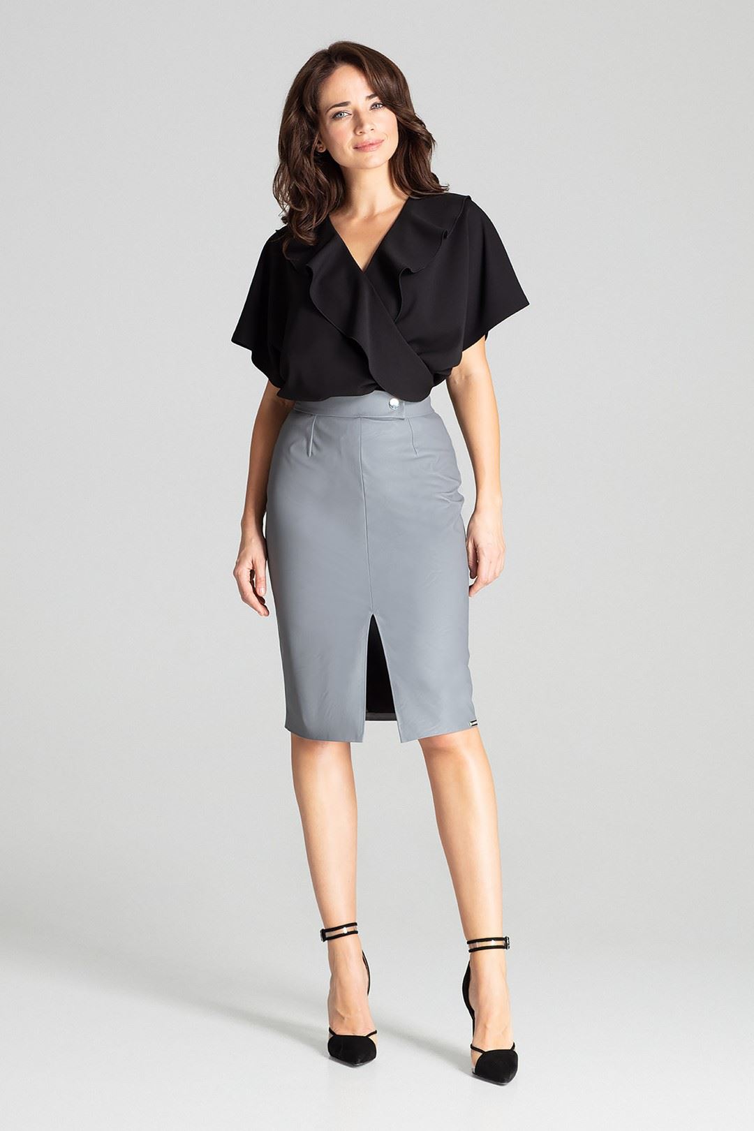 Skirt L071 Grey S