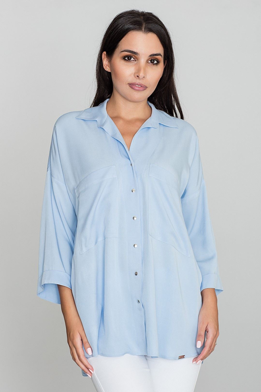 Shirt M583 Light Blue Oversize