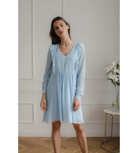 Sukienka L083 Niebieski XL
