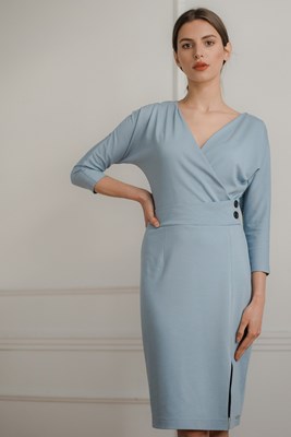 Sukienka L086 Niebieski XL