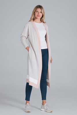 Sweater M845 Beige-Pink-White S/M