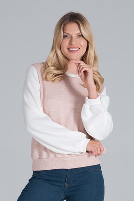 Sweater M855 Beige-Pink S/M