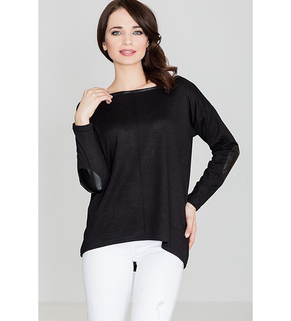 Sweter K118 Czarny XL