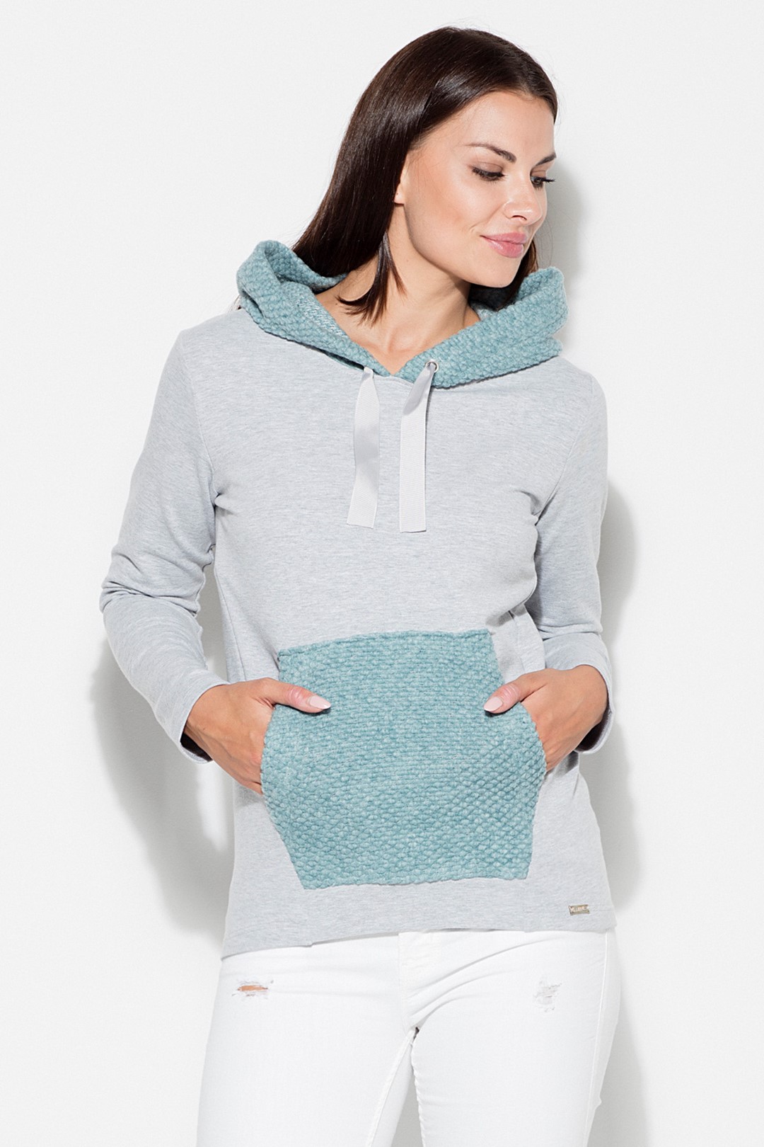 Hoodie K414 Blue L