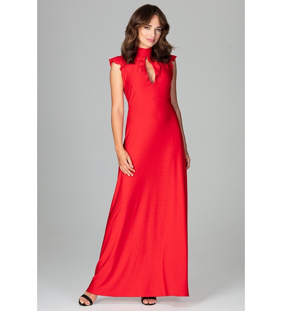 Sukienka K486 Czerwony M