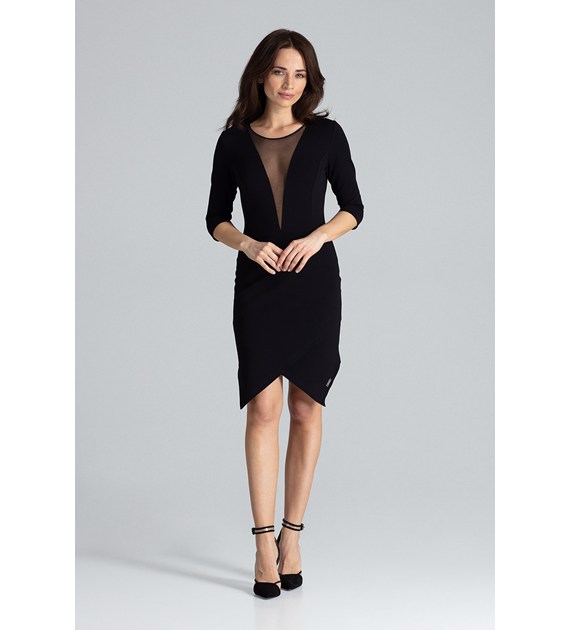 Sukienka L012 Czarny XL