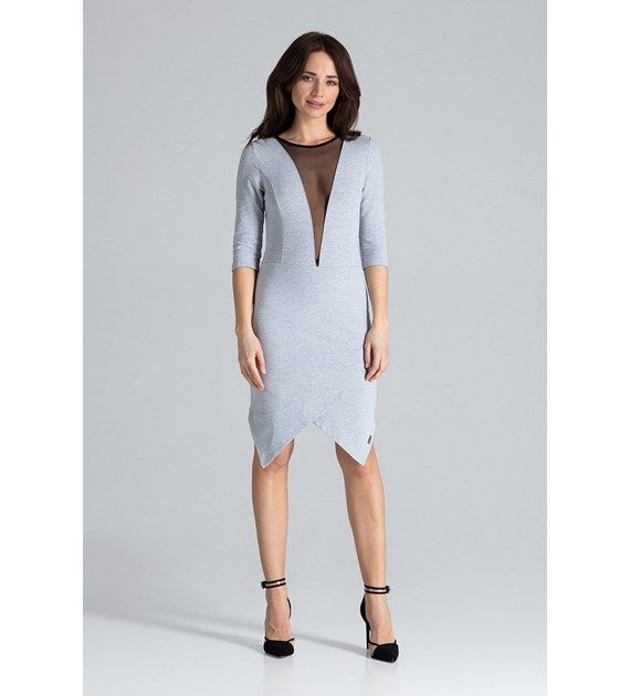 Sukienka L012 Szary XL