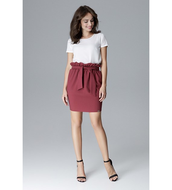 Skirt L019 Deep red XL