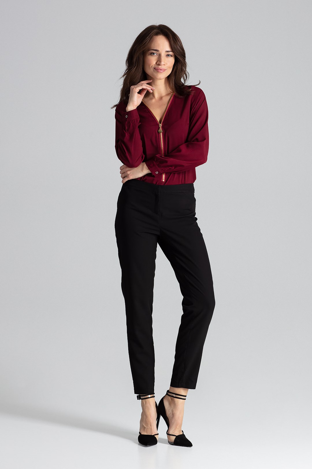 Bluzka L023 Bordo XL