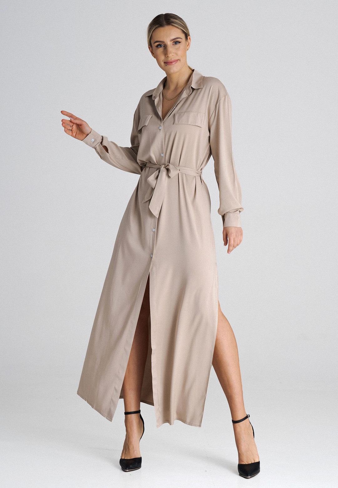 Dress M1000 Beige L