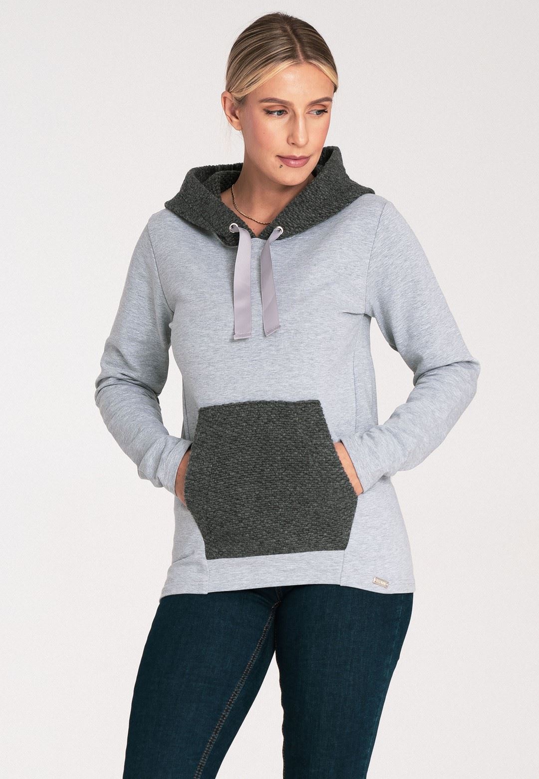 Bluza M1045 Ciemny Szary XS
