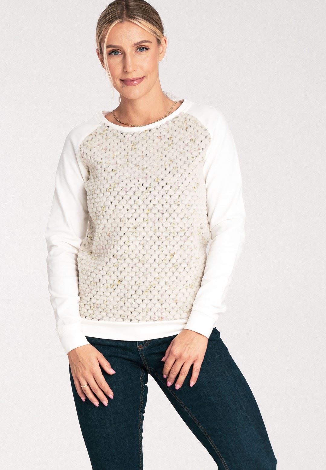 Bluza M1046 Ecru XS