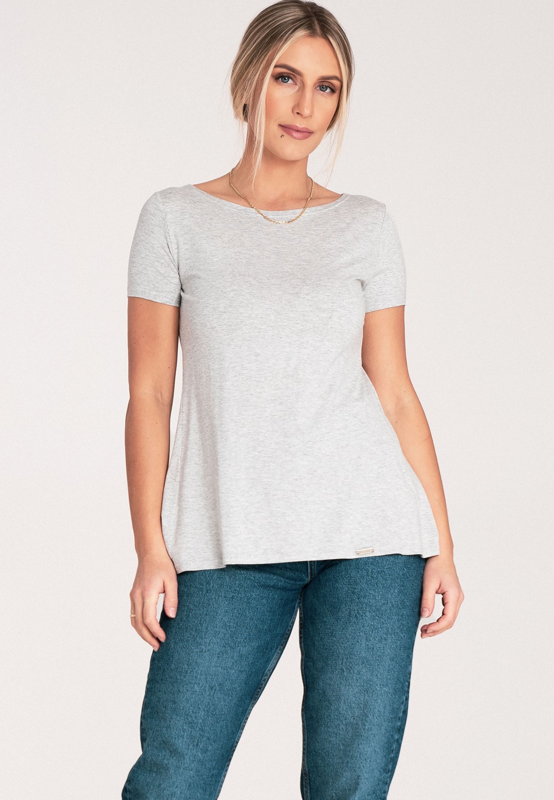 Blouse M1051 Light grey L