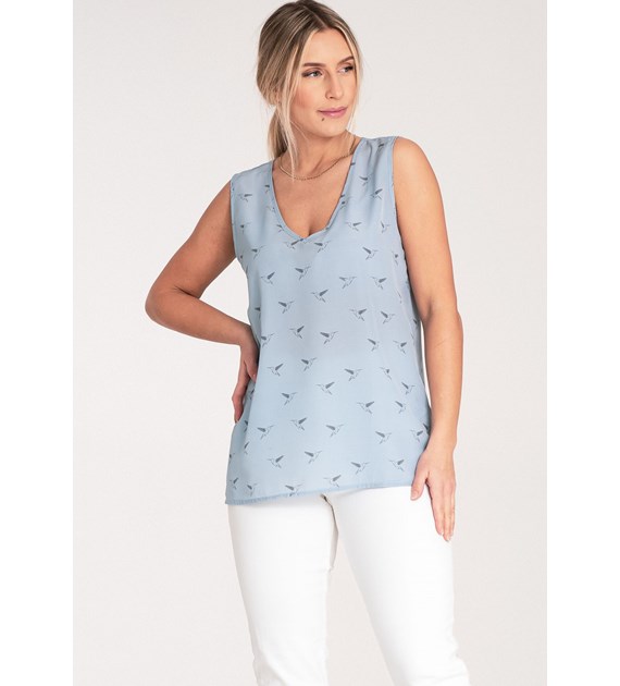 Blouse M1076 Light Blue S