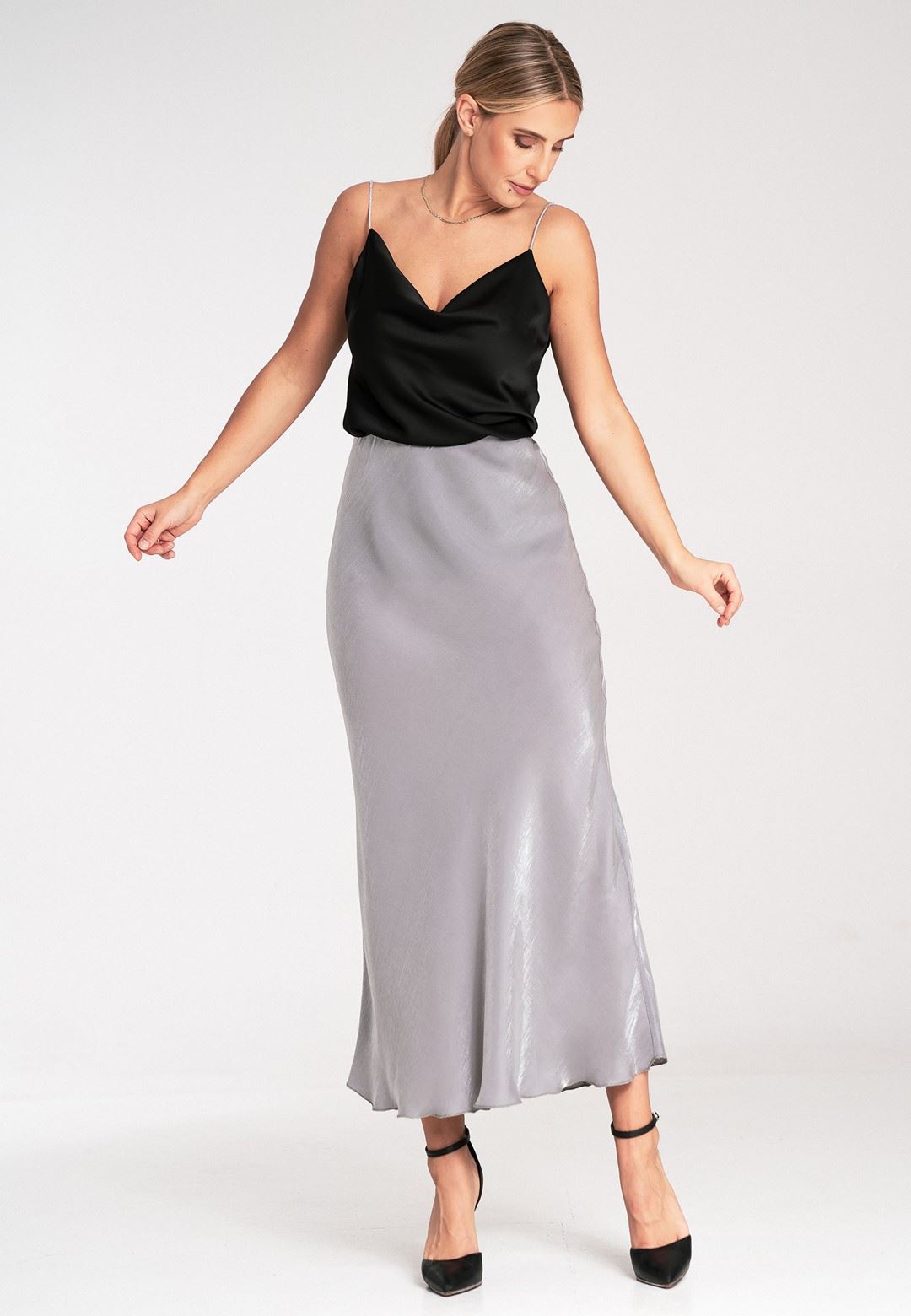 Spódnica M1084 Szary S/M