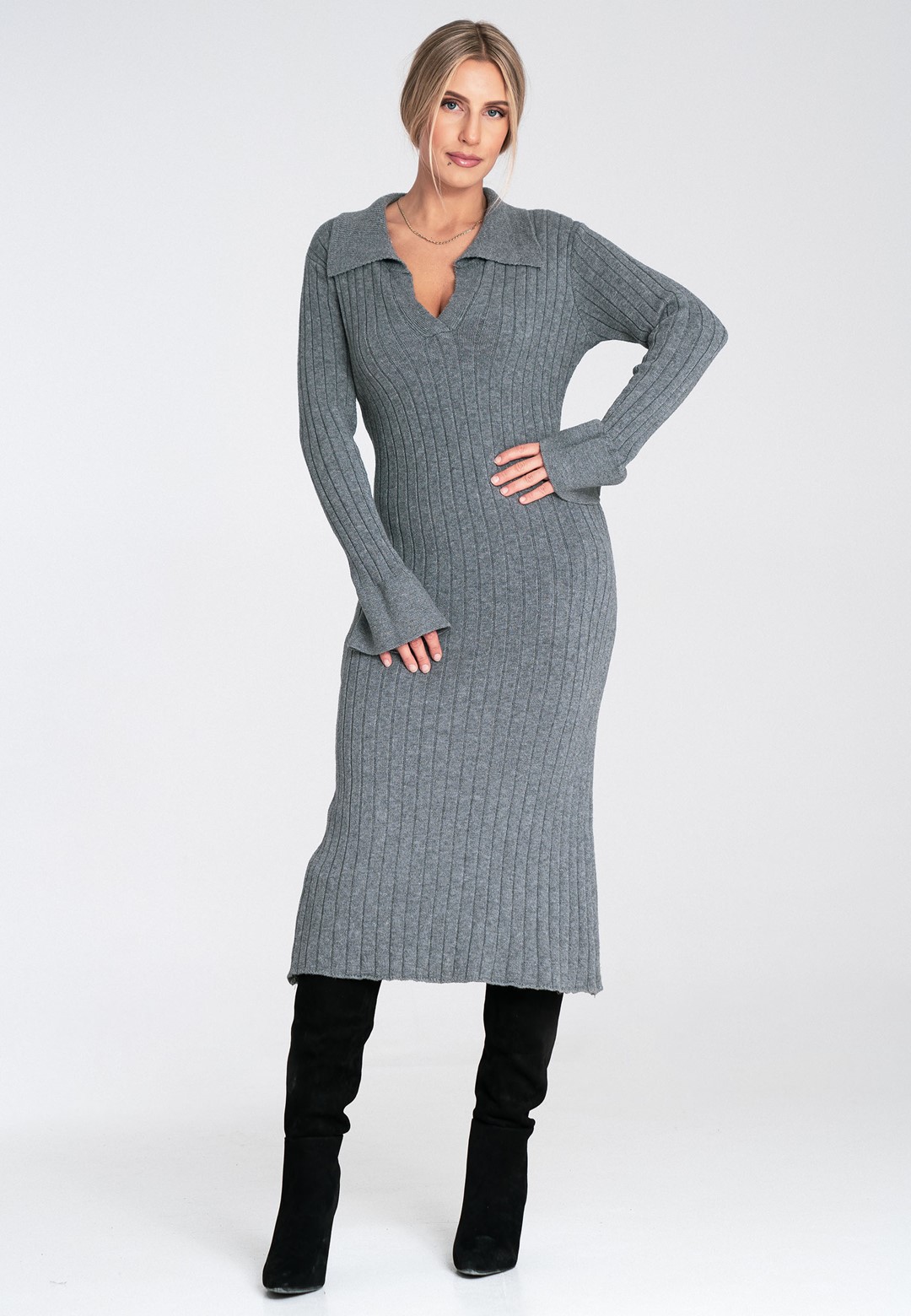 Dress M1093 Grey Oversized