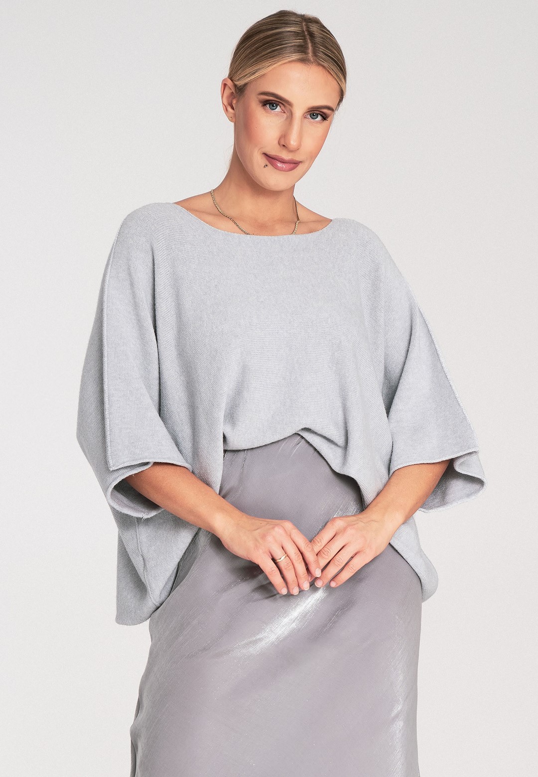 Sweter M1102 Szary Uniwersalny