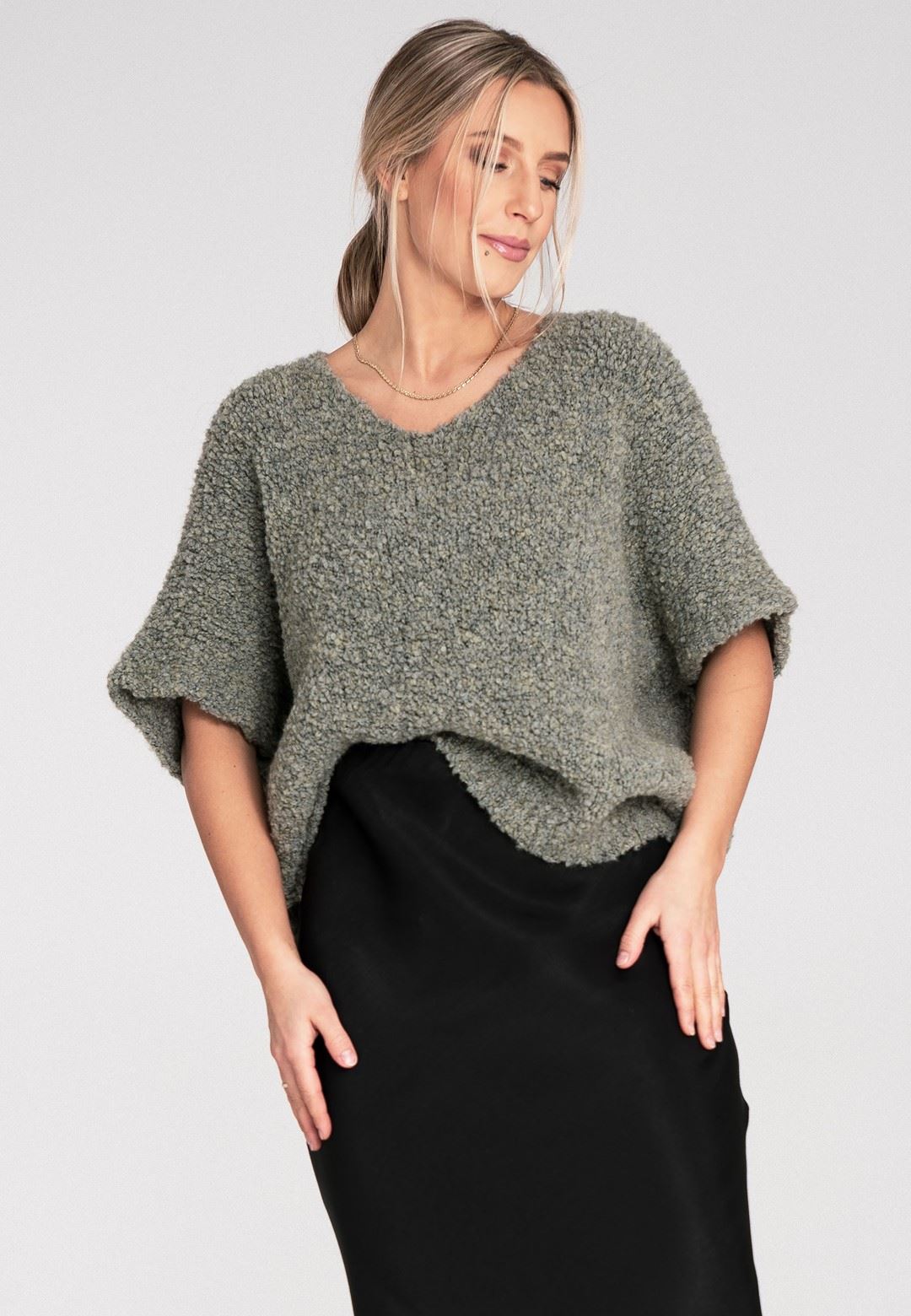 Sweater M1109 Green Oversized