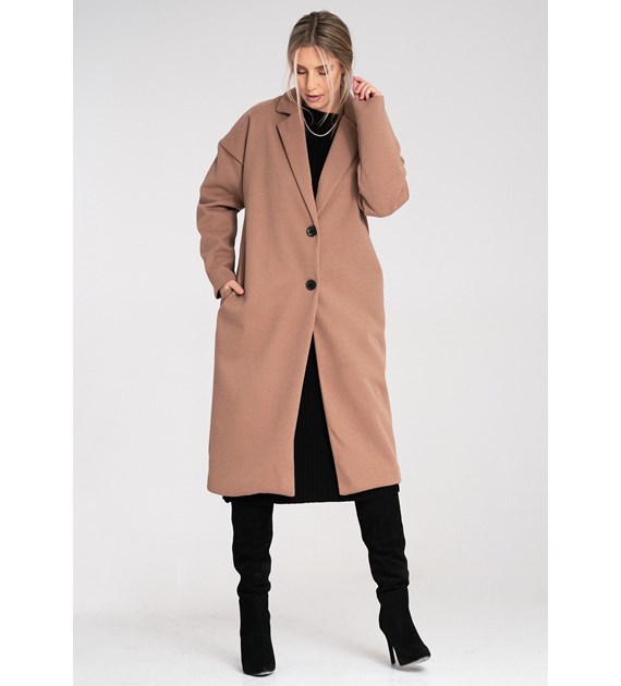 Coat M1111 Beige Oversized