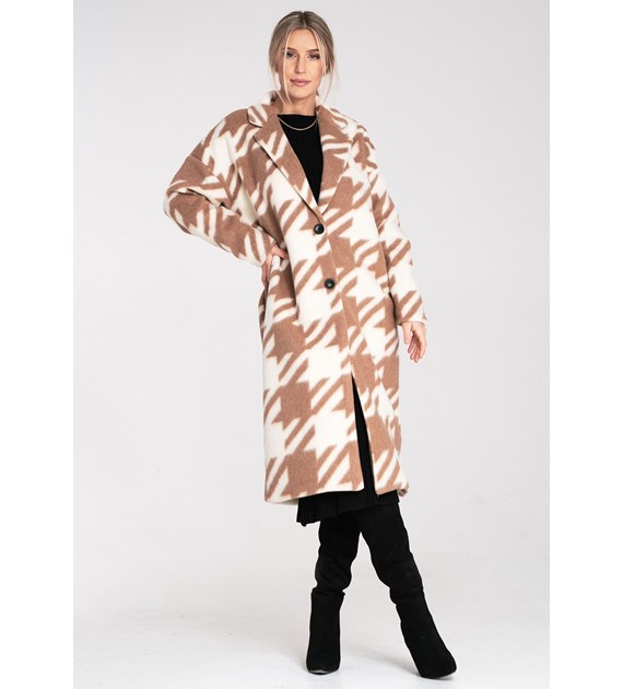 Coat M1112 Beige Oversized