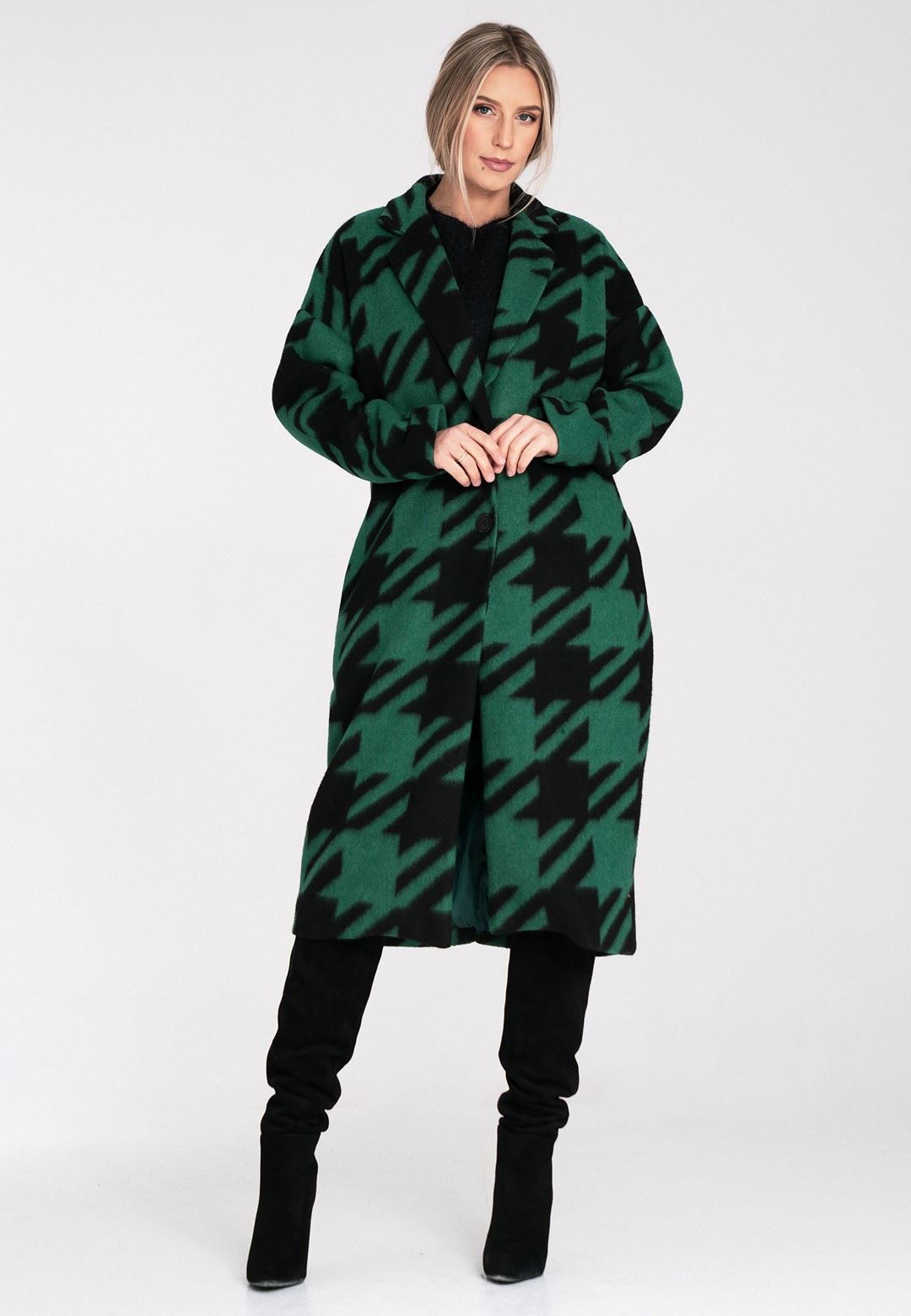 Coat M1112 Green Oversized