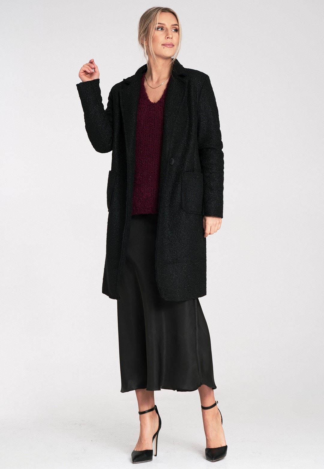 Coat M1113 Black Oversized