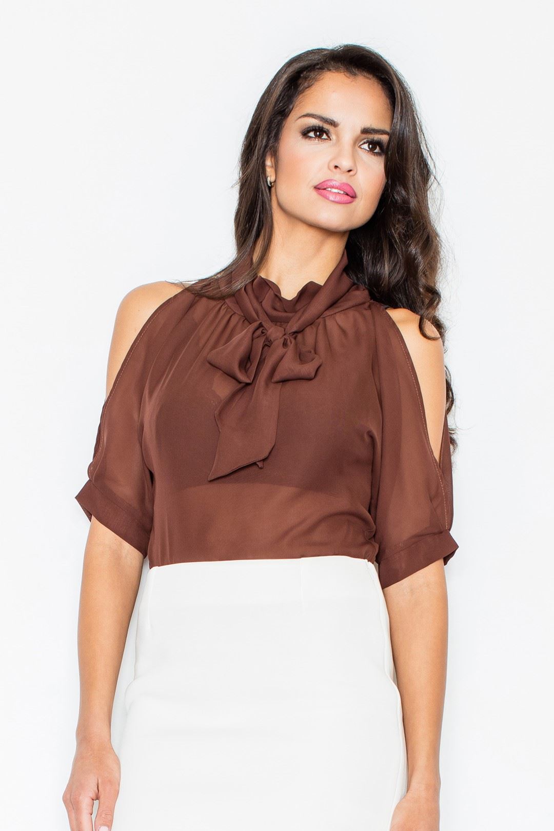Blouse M113 Brown S