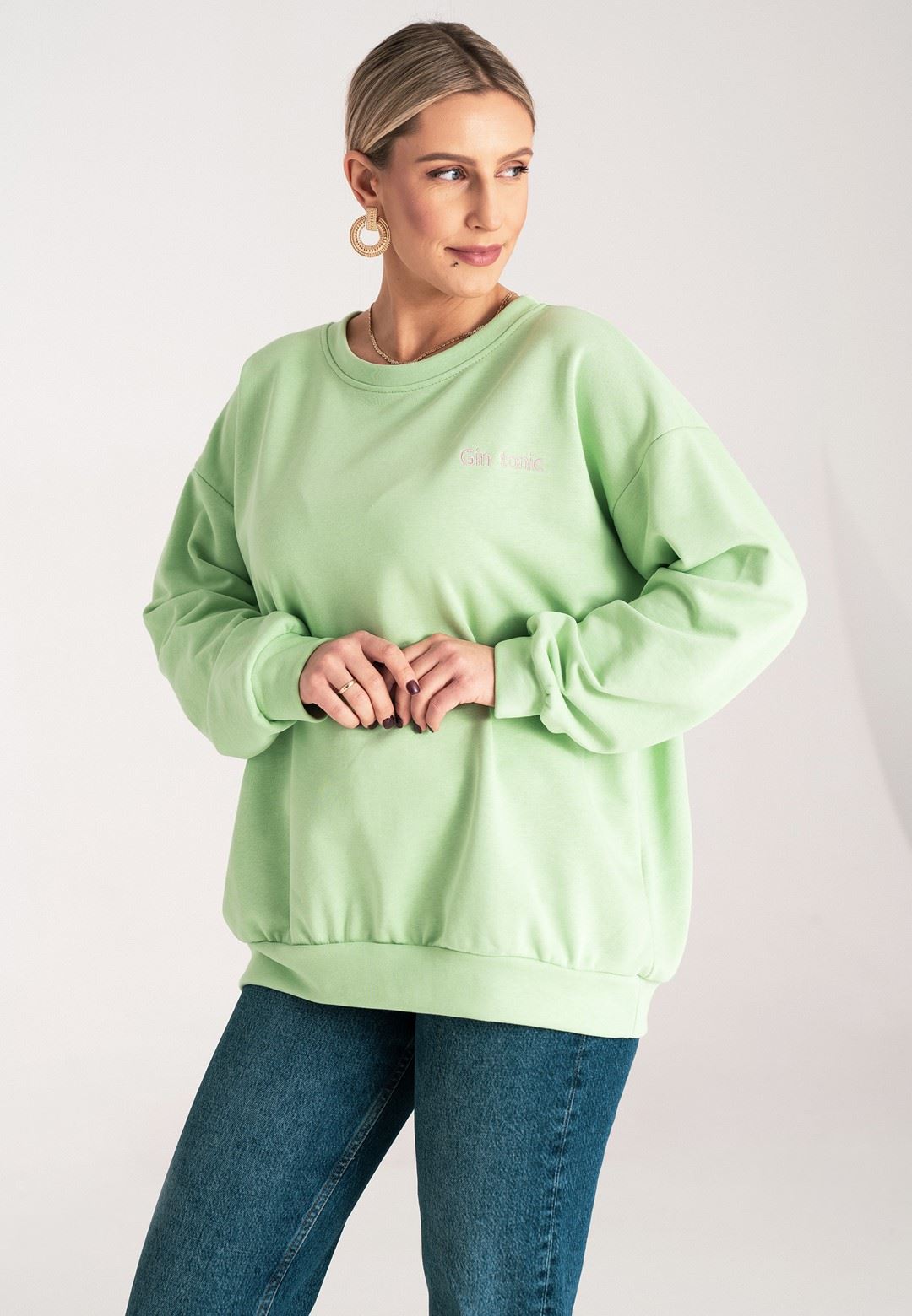 Bluza M1151 Zielony S/M