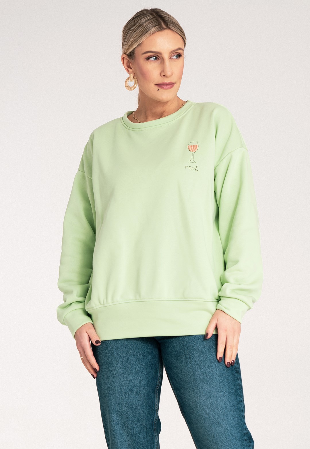 Sweatshirt M1152 Green S/M