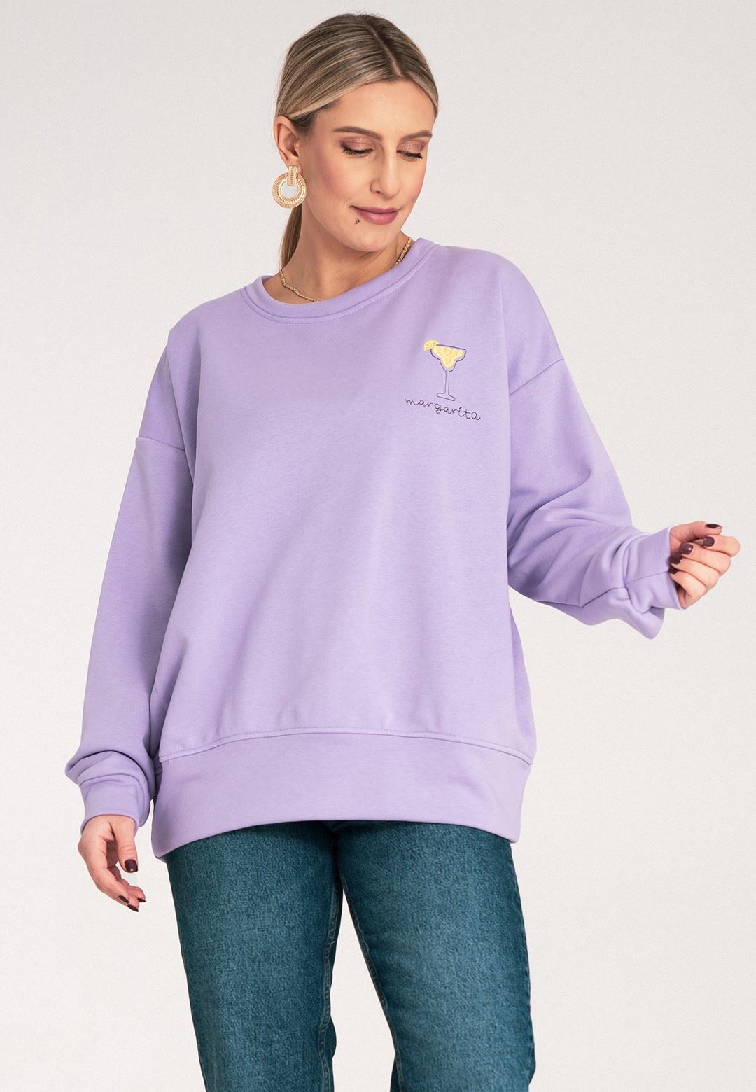 Sweatshirt M1152 Violet S/M