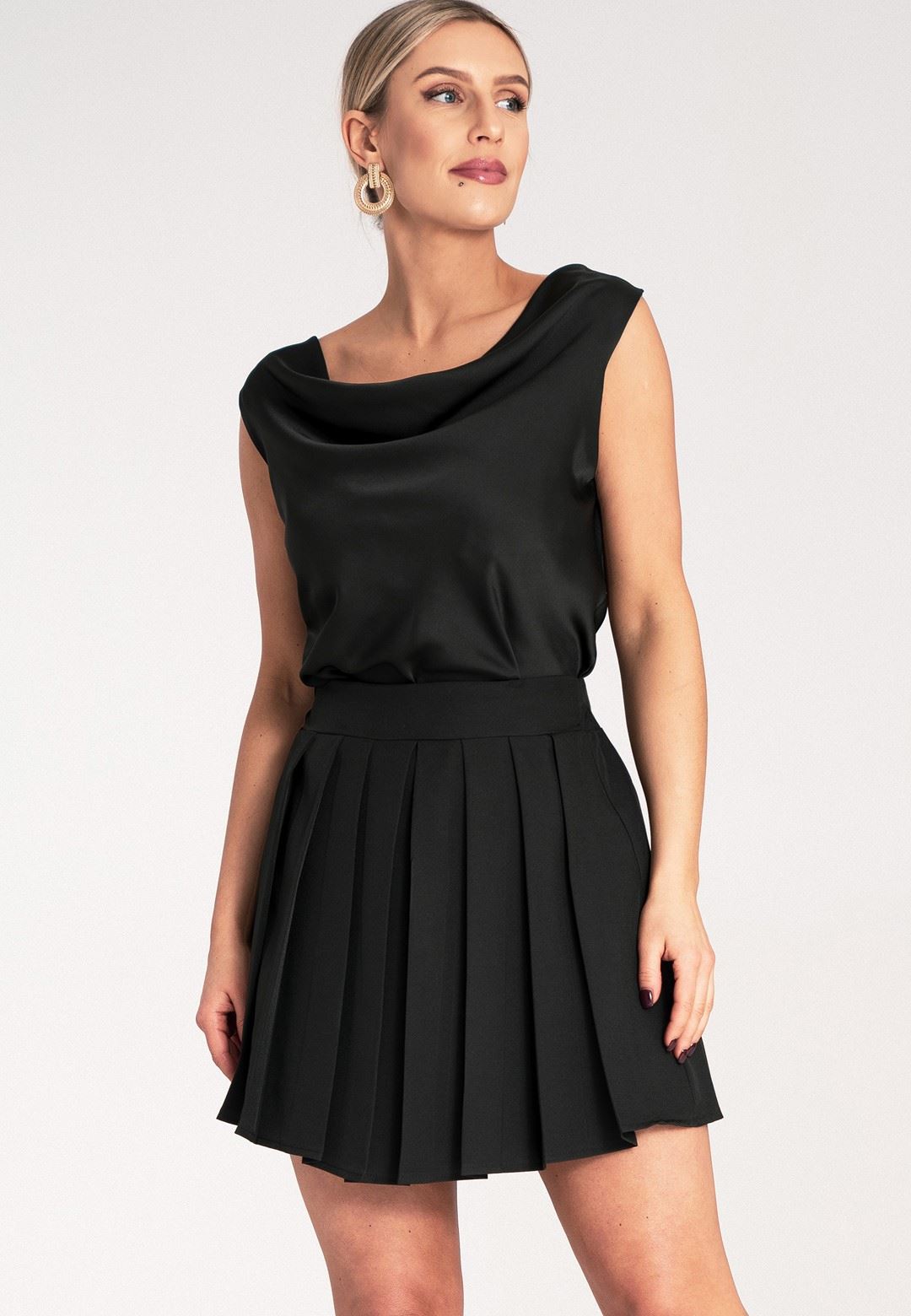 Spódnica M1159 Czarny S/M