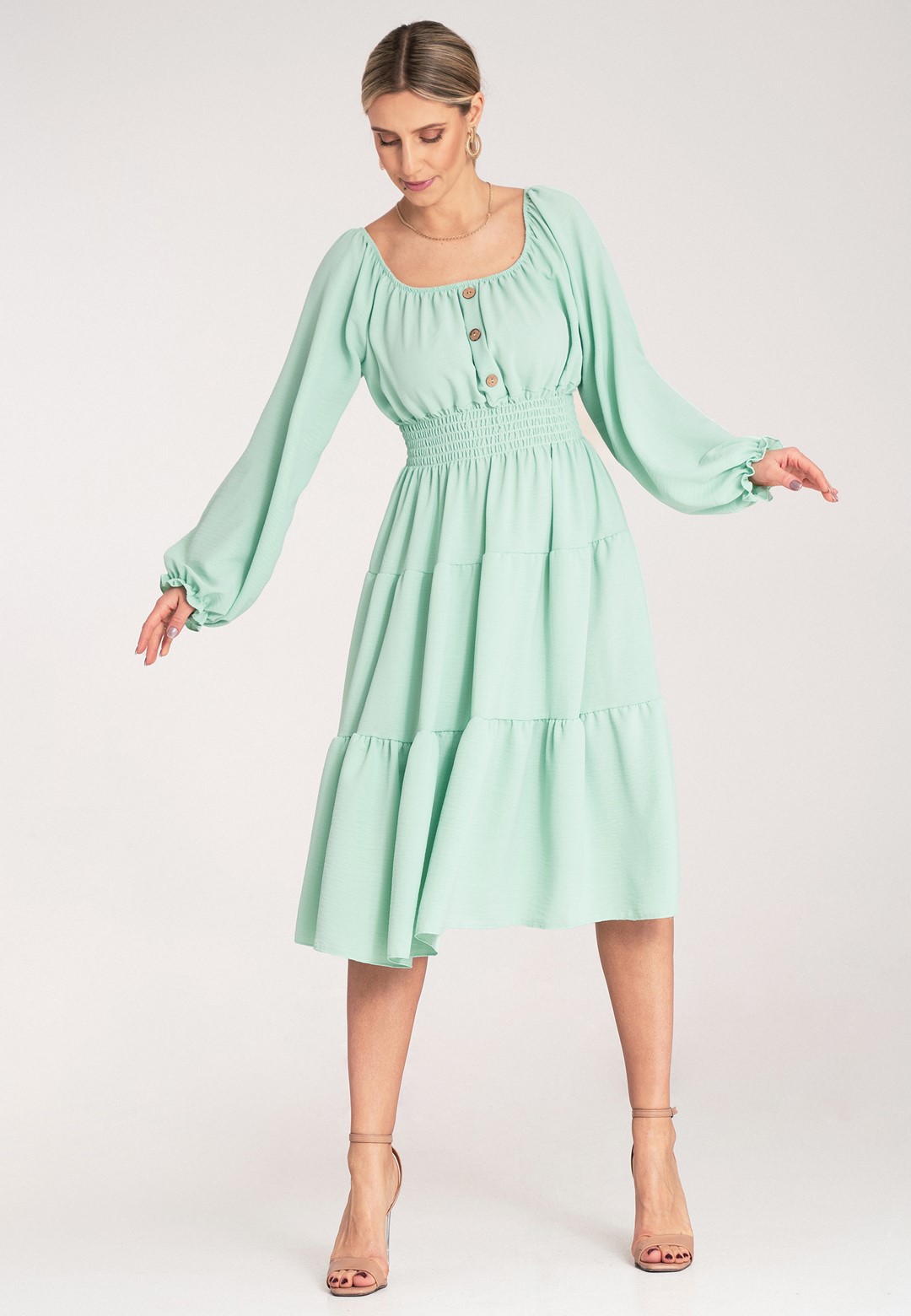 Dress M1169 Green Oversized