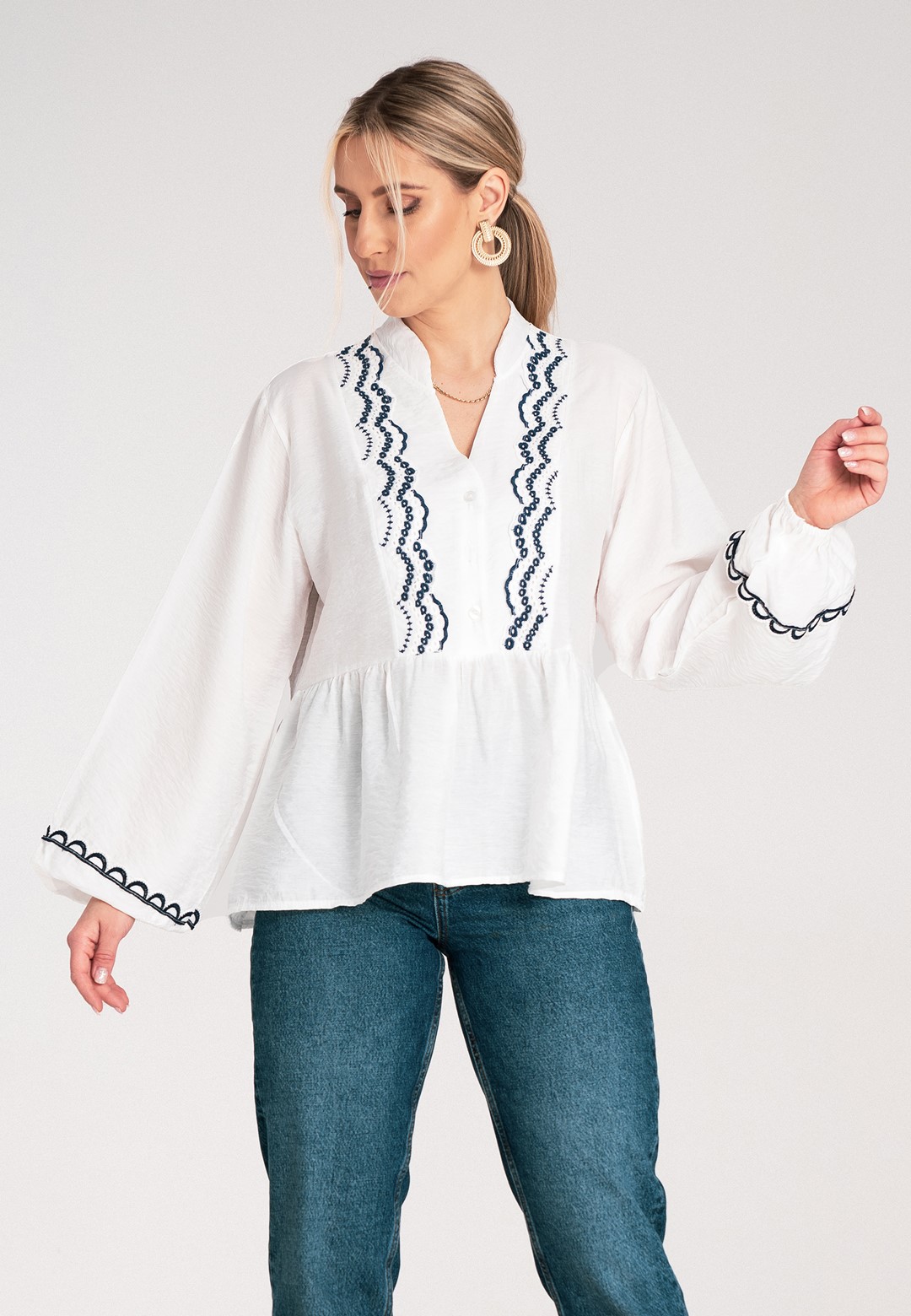 Blouse M1192 White S/M