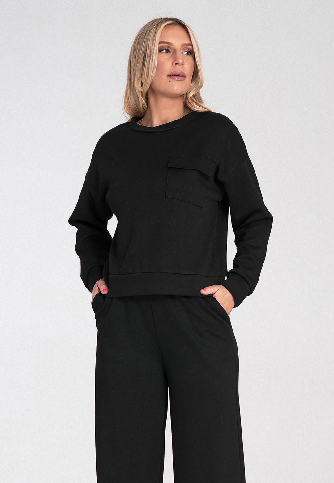 Bluza M1202 Czarny S/M