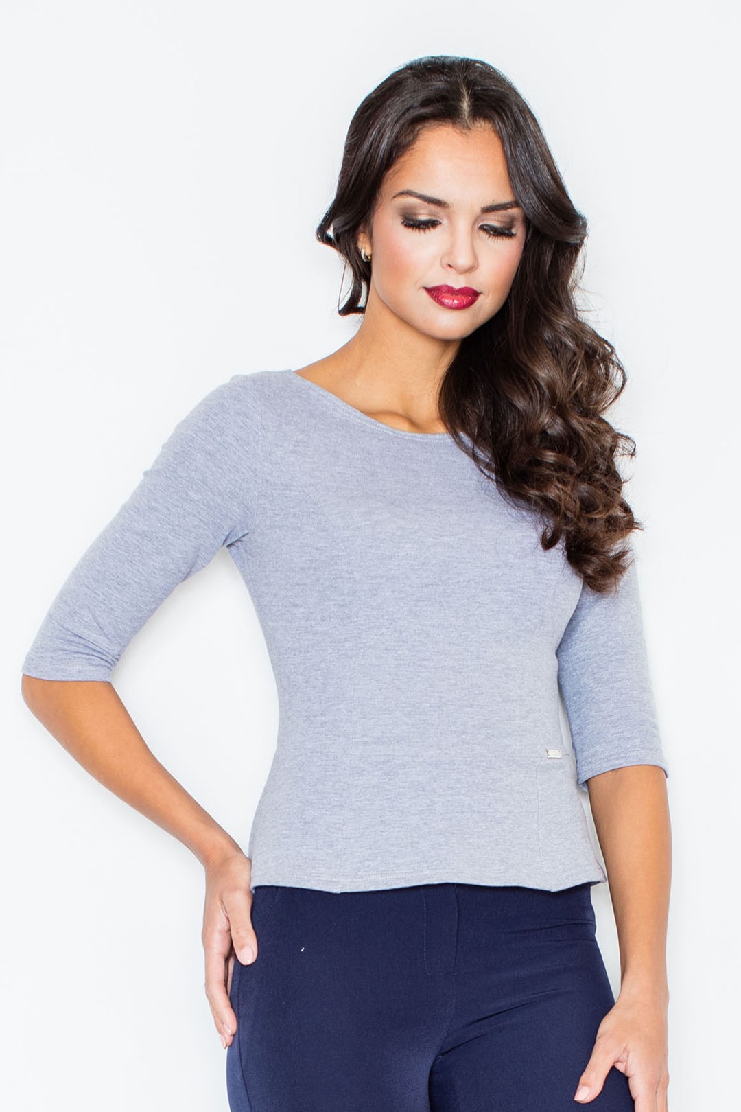 Blouse M309 Grey XL