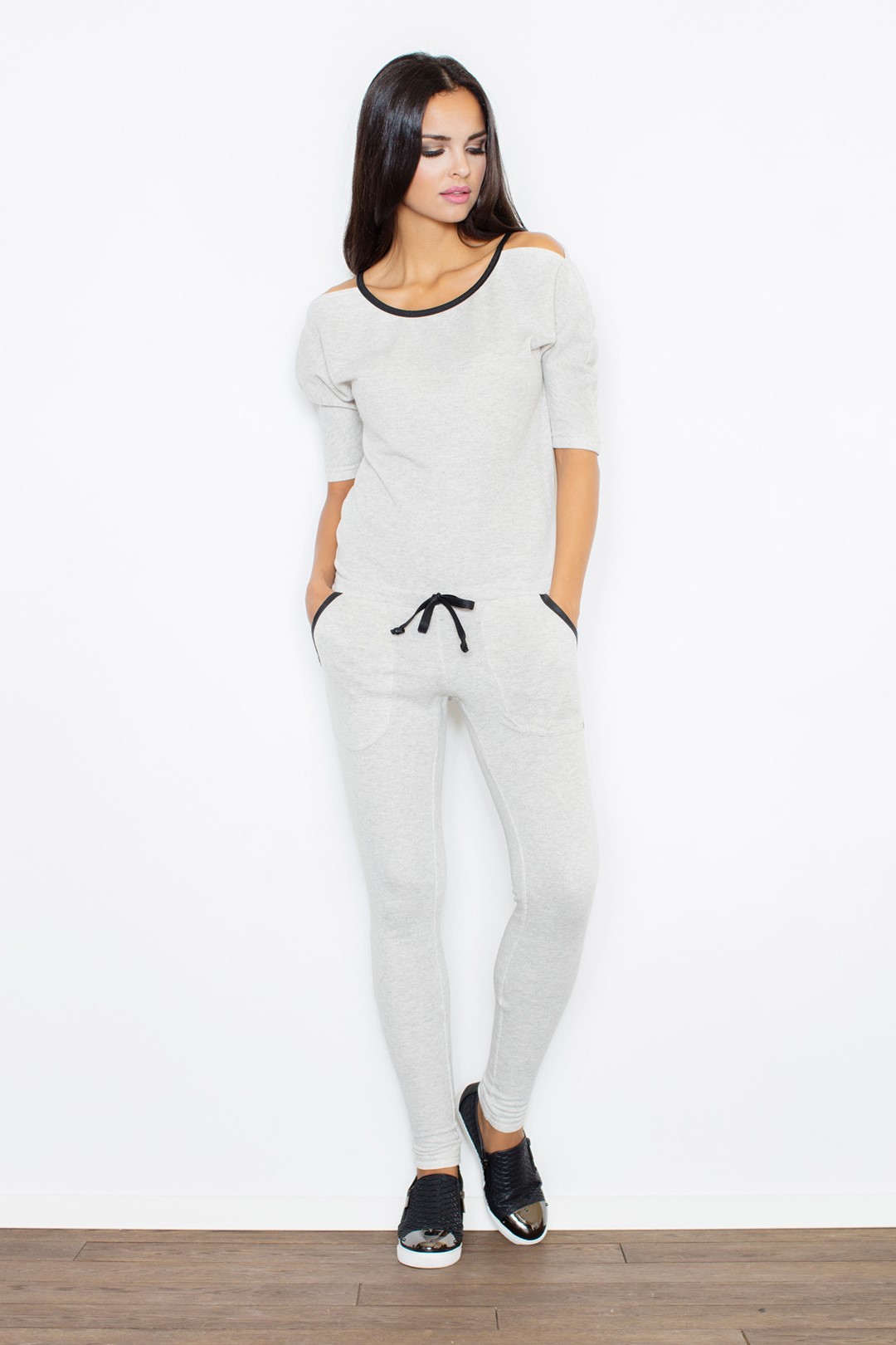 Jumpsuit M356 Light grey L