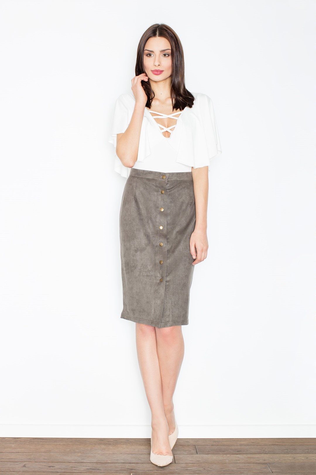 Skirt M453 Olive green M