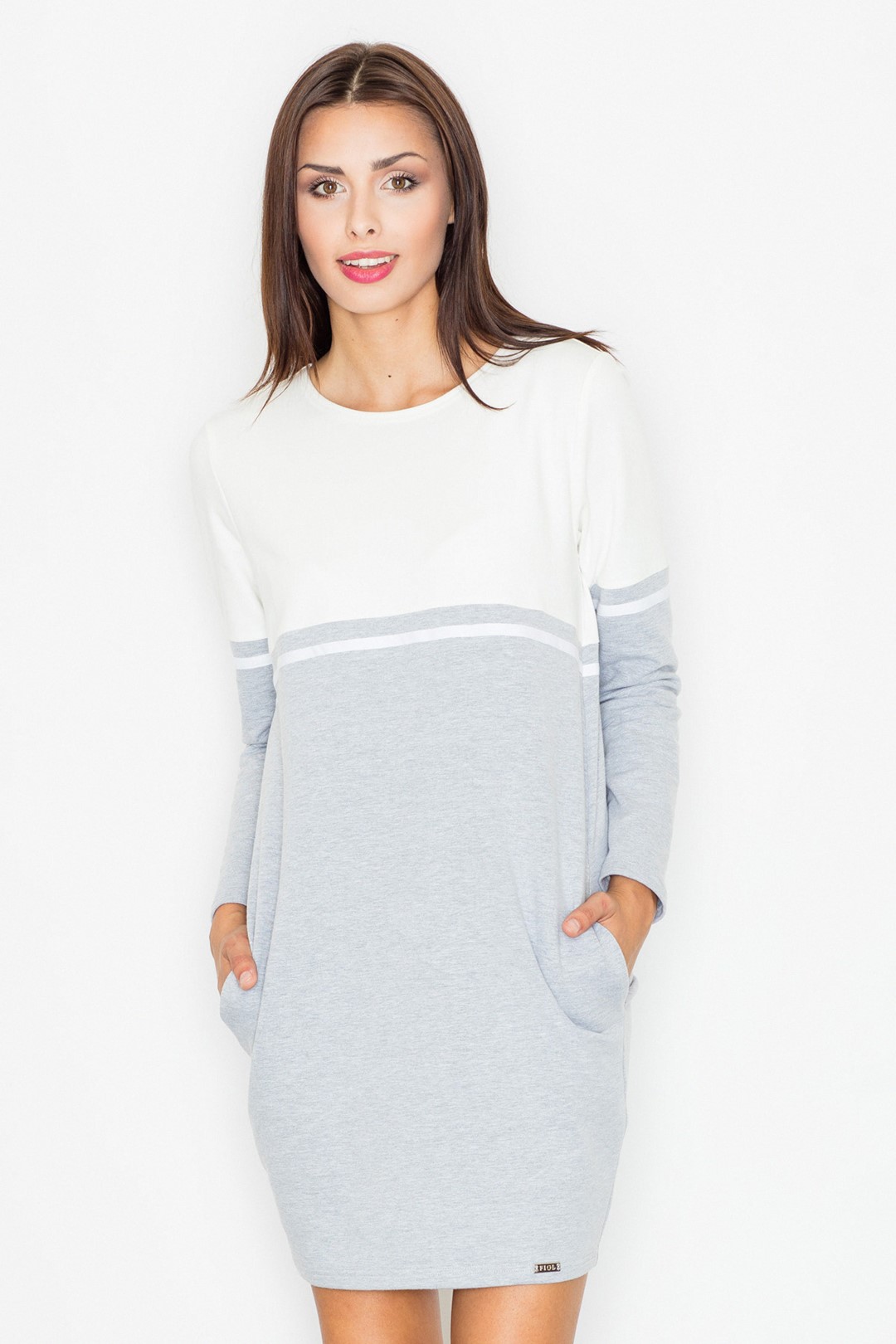 Dress M510 Grey-ecru XXXL