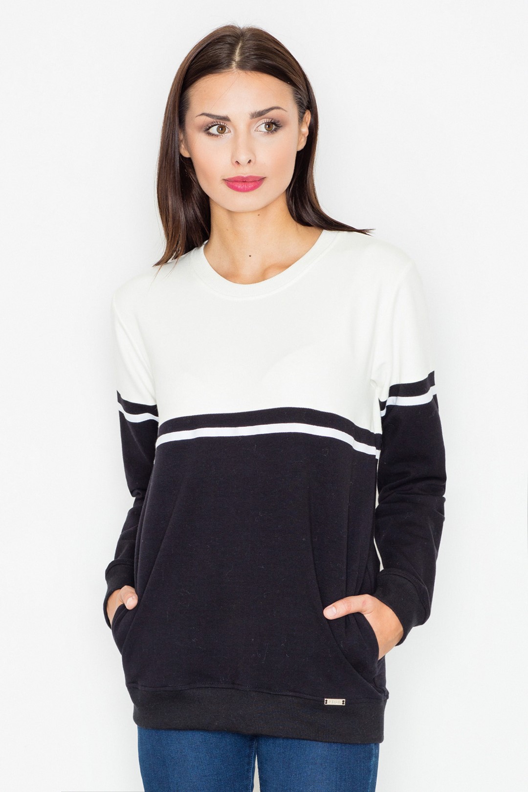 Hoodie M511 Black-ecru L