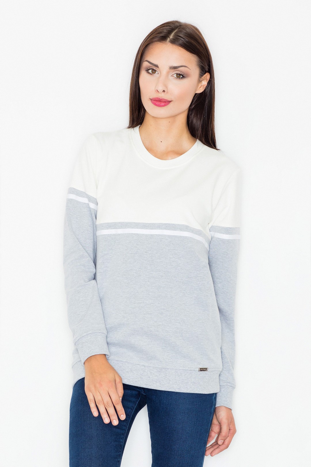 Hoodie M511 Grey-ecru L