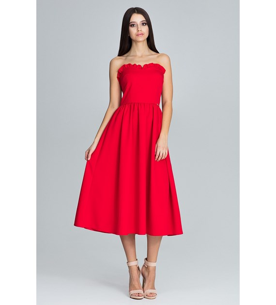 Sukienka M602 Czerwony S