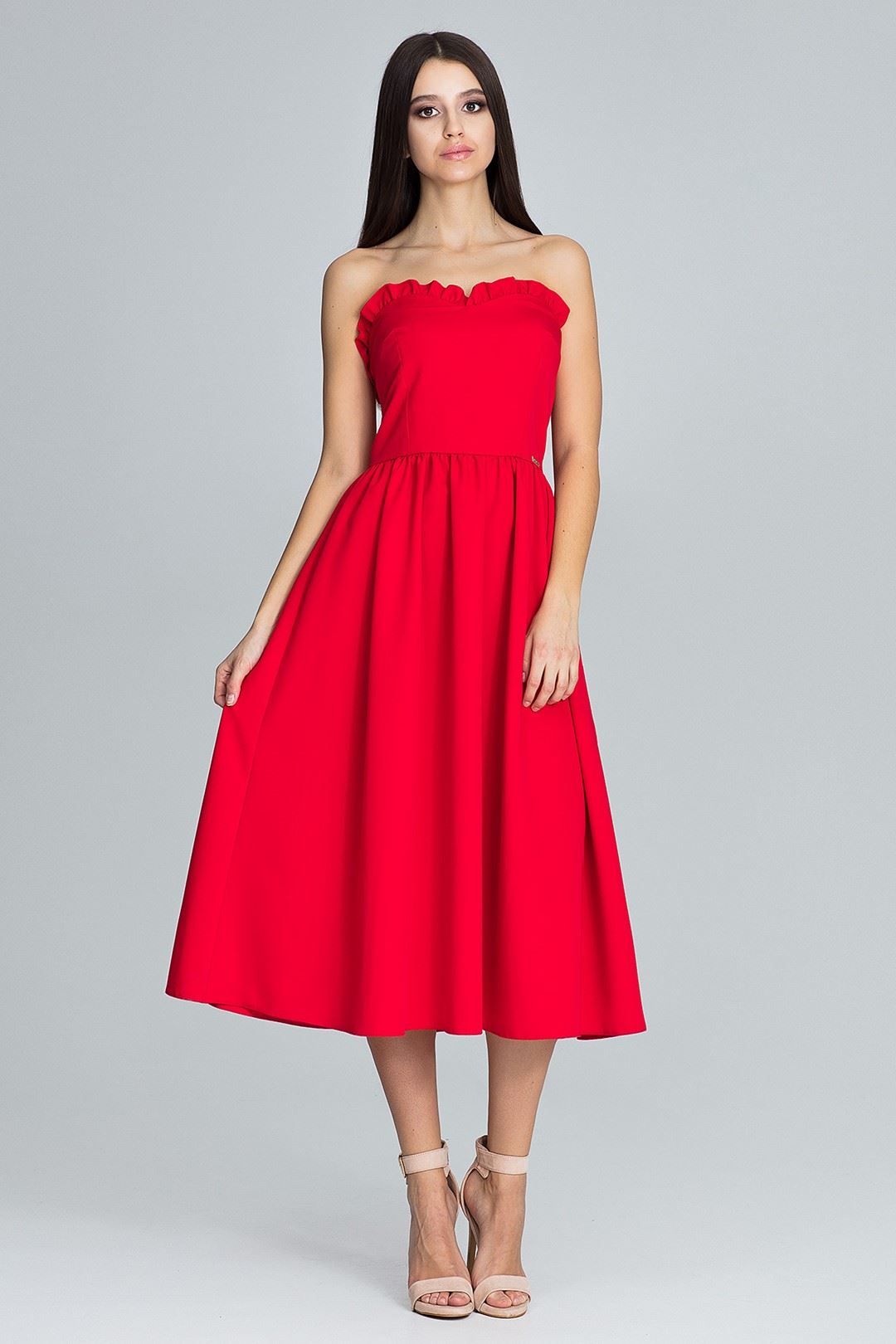 Sukienka M602 Czerwony XL