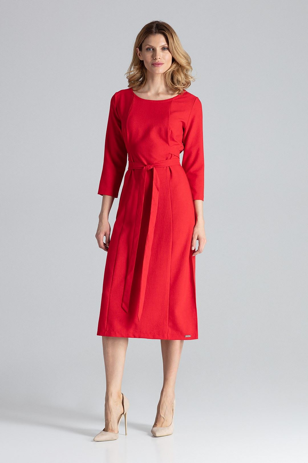 Sukienka M631 Czerwony XL