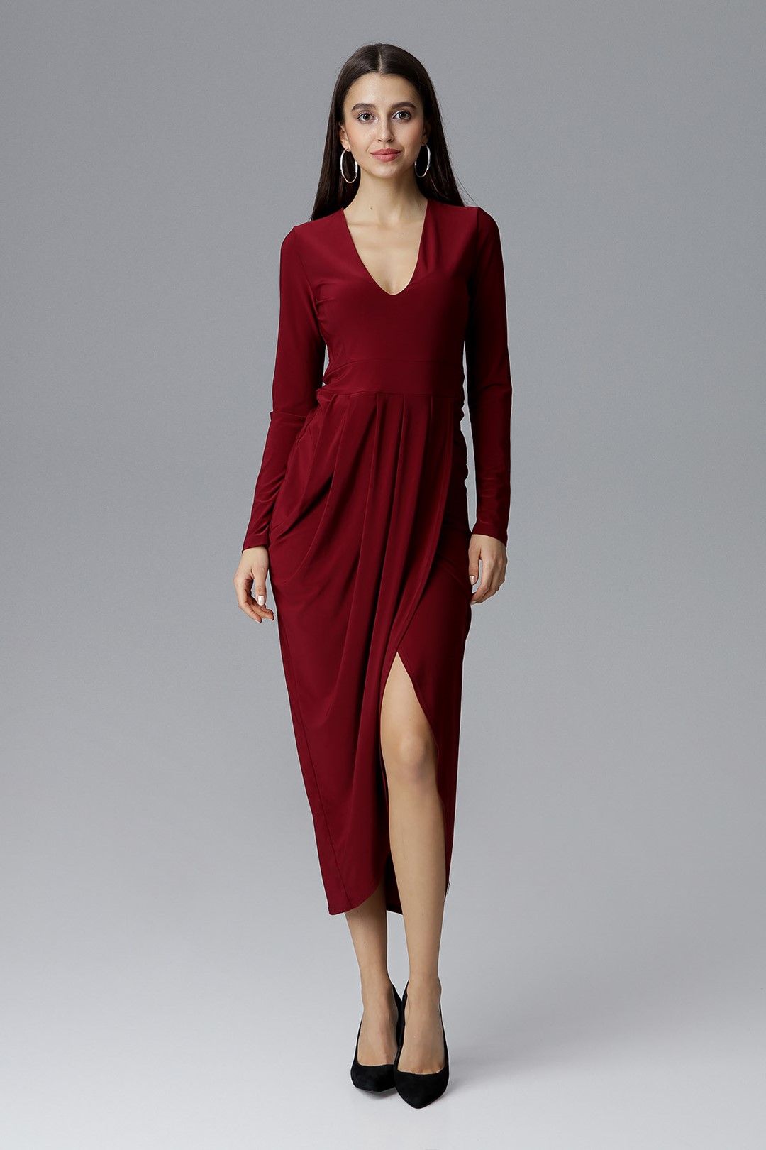 Dress M636 Deep Red S