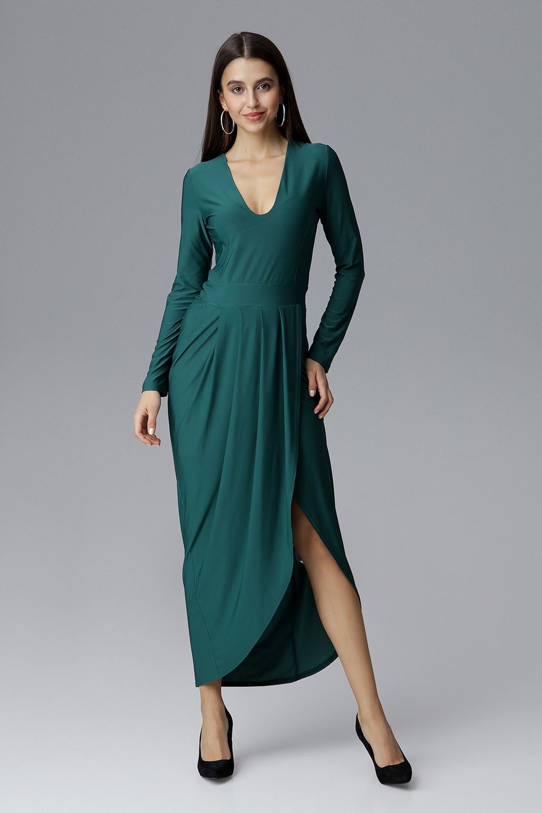 Sukienka M636 Zielony XL