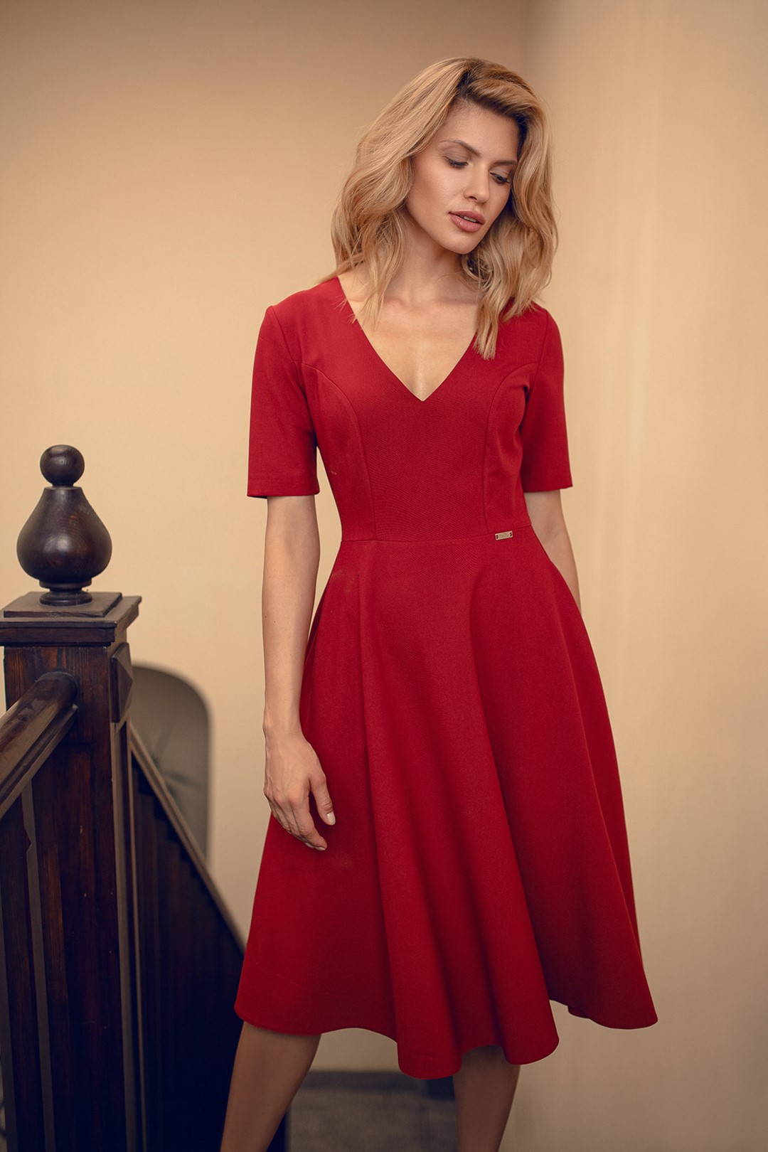 Dress M673 Deep Red S