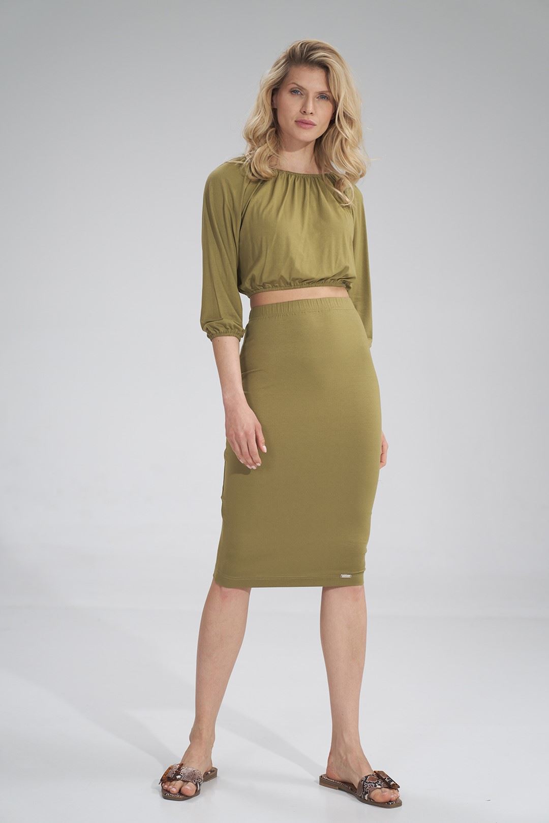Skirt M793 Light Olive Green S