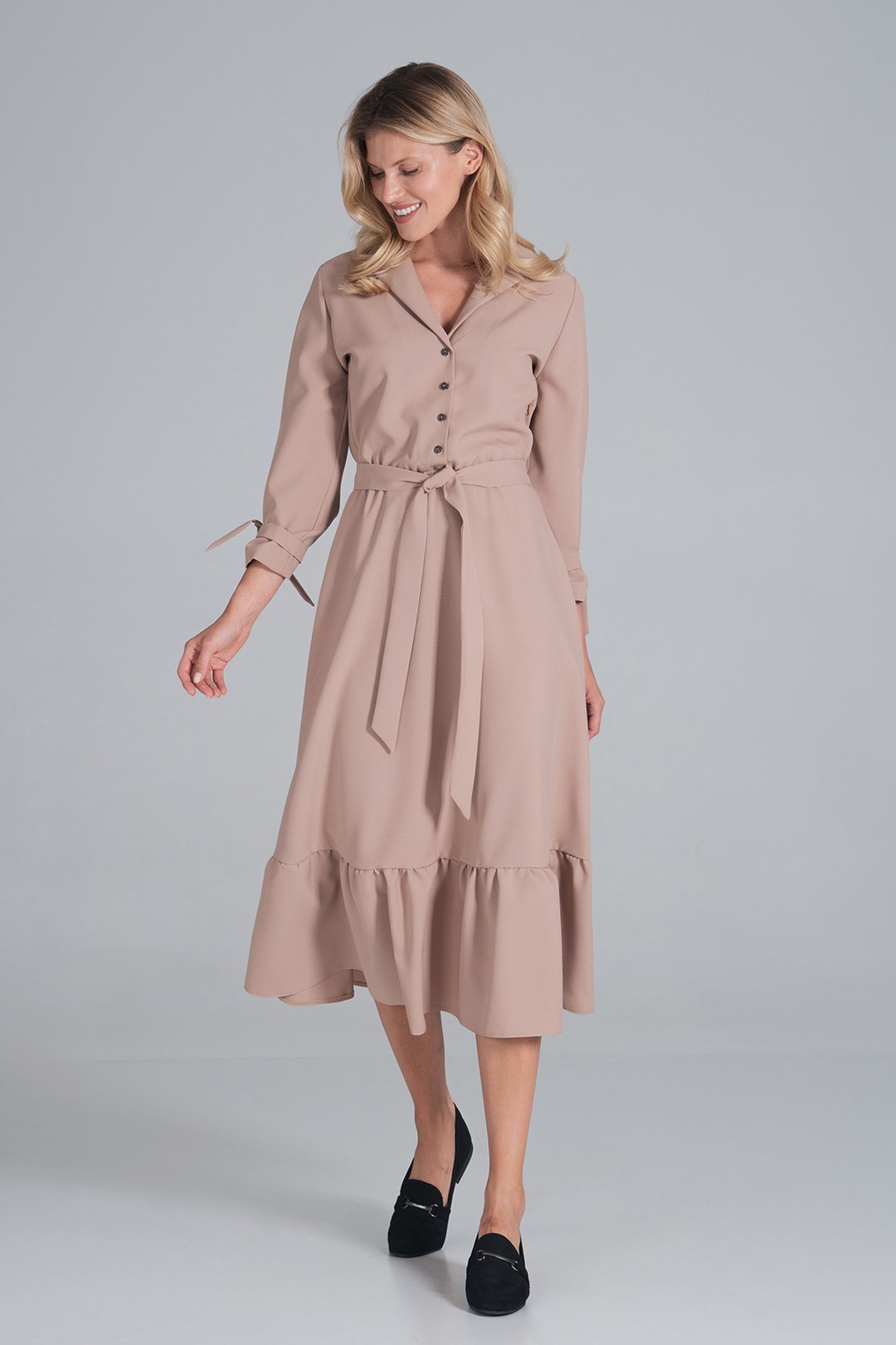 Dress M840 Beige S