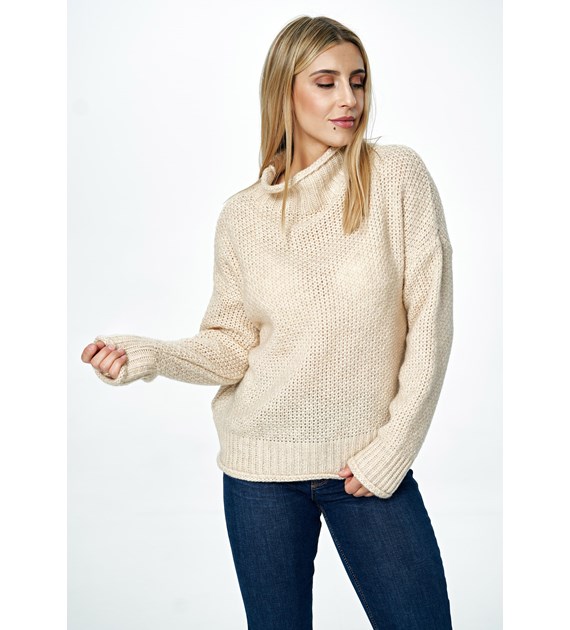 Sweater M886 Beige Oversized