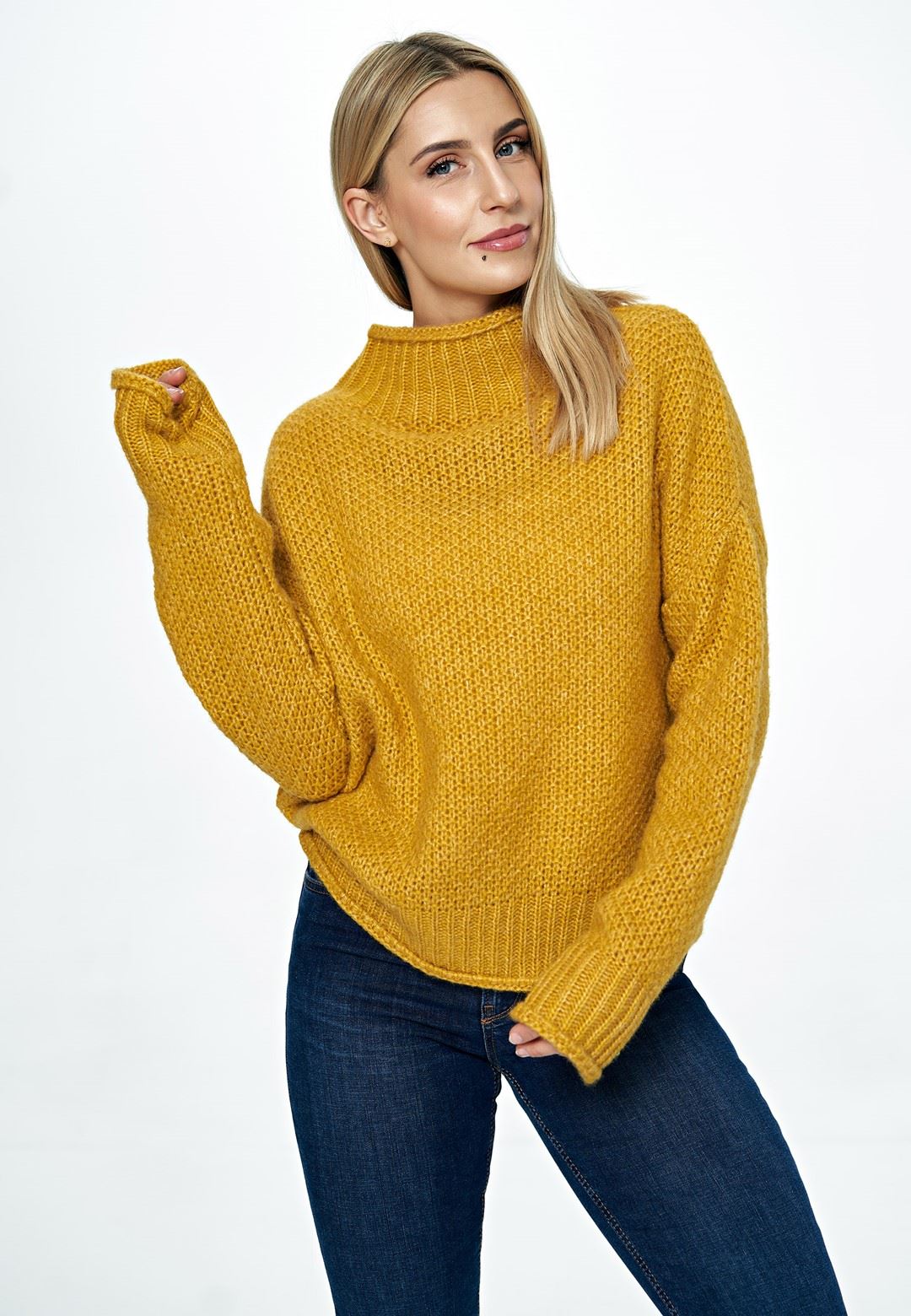 Sweater M886 Mustard Oversized